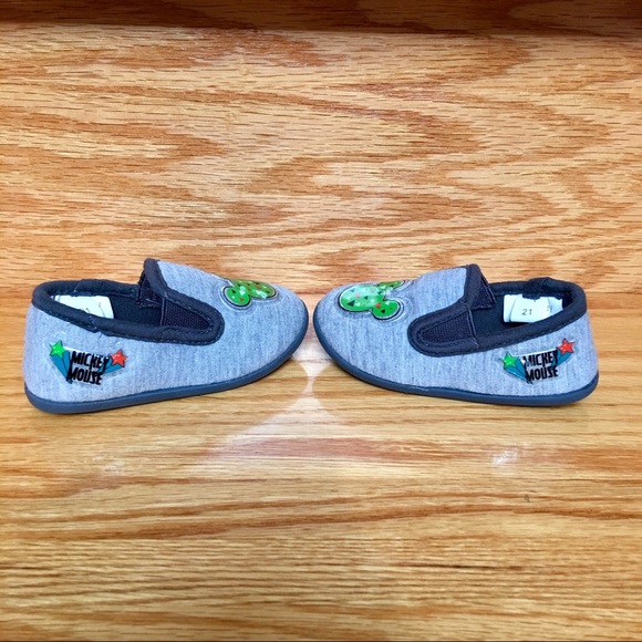 Disney Mickey Mouse Grey Boy slippers anti-slip - Picture 4 of 7